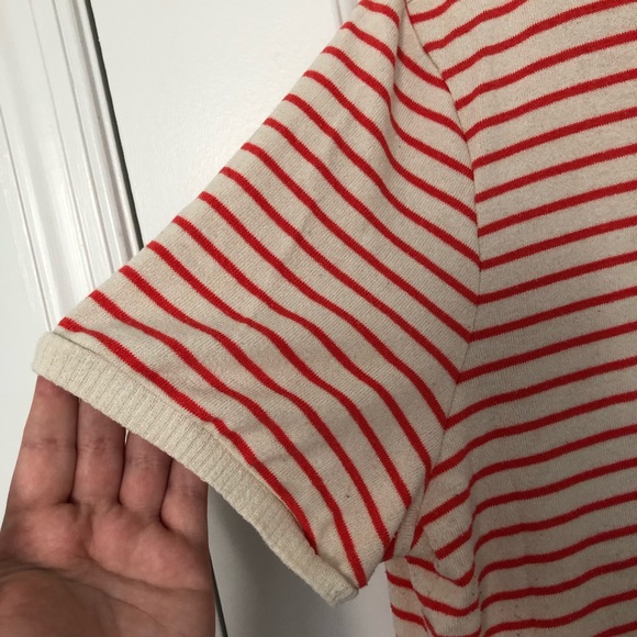 GAP orange & white striped sweater size XL - Picture 3 of 6